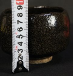 Kuro-Chawan green tea bowl 1930