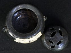 Kuro-Oribe censer Koro 1960