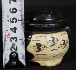 Kuro-Oribe censer Koro 1960