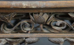 Lotus sculpture stand 1900