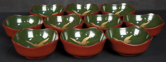 Maki-e bowl craft 1900s