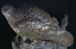 Meiji bronze Tomby hawk 1880