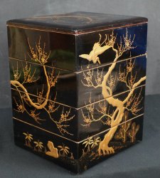 Meiji lacquer Jyubako 1880s