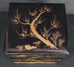 Meiji lacquer Jyubako 1880s