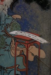 Meiji painted glass 1880