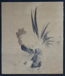 Meiji Zen art 1880 rooster