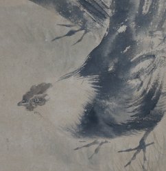 Meiji Zen art 1880 rooster