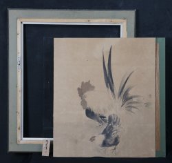 Meiji Zen art 1880 rooster