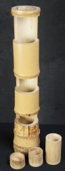 Minimalist bamboo vase 1980