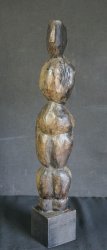 Minimalist wood sculpture 1960s