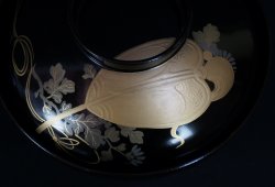 Miso bowl floral Maki-e 1940