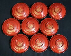 Miso bowls lacquer 1900