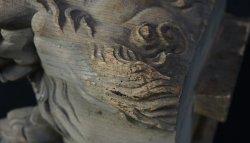 Miyadaiku lion carving 1800