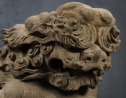 Miyadaiku lion carving 1800