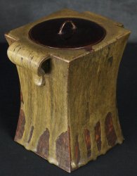 Mizusashi sculpture vase 1900