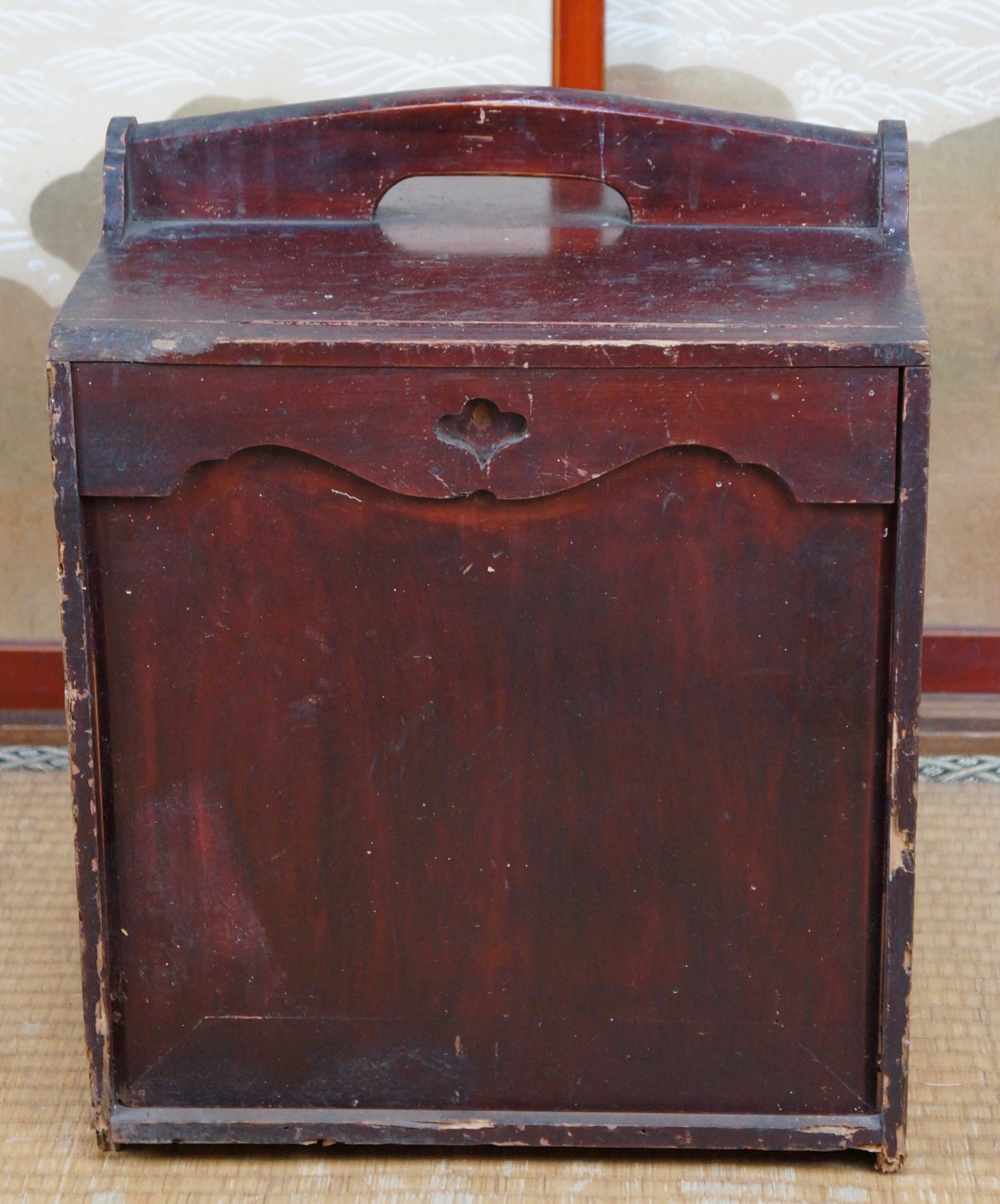 Japanese Delivery Box 1900s Japan Wood Craft Furniture Antique Materials: wood - Japanese Delivery Box 1900s Japan Wood Craft Furniture Antique