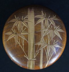 Natsume bamboo maki-e 1900