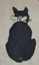 Neko art 1920 Sumi-e