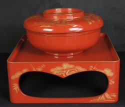 Ohira lacquered set 1900s