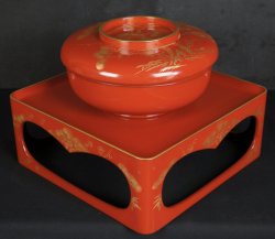 Ohira lacquered set 1900s