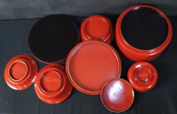 Okayu lacquer set 1900