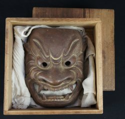 Oni demon carving 1880