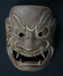 Oni demon carving 1880