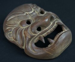 Oni demon carving 1880