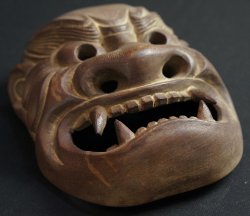 Oni demon carving 1880