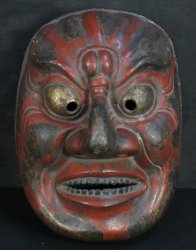 Oni demon mask 1930s