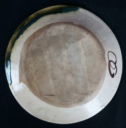 Oribe ceramic plate 1900