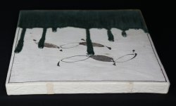 Oribe Chagama tile 1980