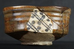 Oribe-Chawan Kintsuki1900