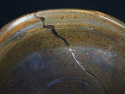 Oribe-Chawan Kintsuki1900