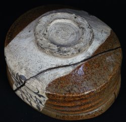 Oribe-Chawan Kintsuki1900