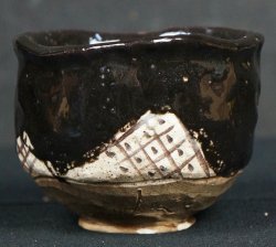 Oribe-Chawan tea bowl 1900