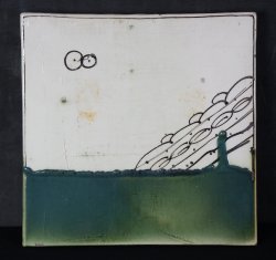 Oribe kiln tile 1970