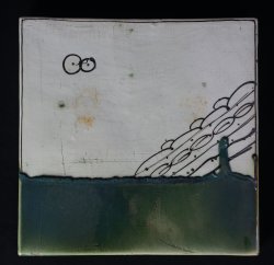 Oribe kiln tile 1970
