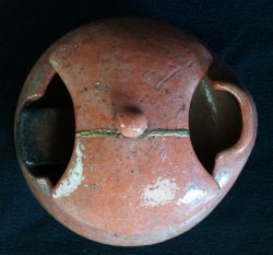 Raku oil lamp 1900s