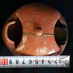 Raku oil lamp 1900s