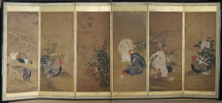 Rooster Byobu 1750