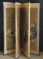 Rooster Byobu 1750