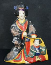 Rural ceramic doll 1900s