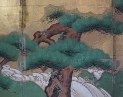 Ryusetsu gold painting 1700