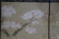 Samurai miniature Byobu 1800