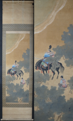 Samurai scroll 1890s