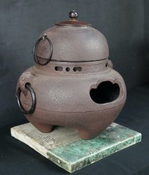 Sand cast Chagama kettle 1950s