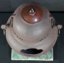 Sand cast Chagama kettle 1950s
