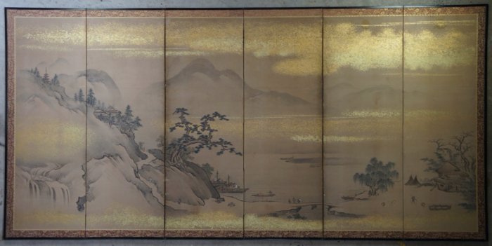 Sansui Byobu large screen 1880s