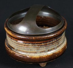 Seto Koro bronze lid 1800